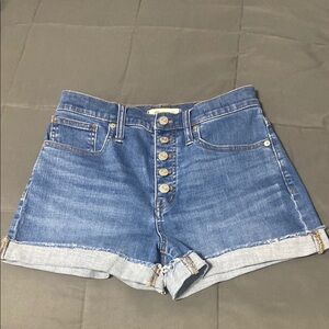 Madewell high rise denim shorts. 25” waist